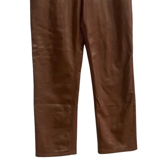 Abercrombie & Fitch Curve Love Vegan Leather 90s Relaxed size 8 Pants 29” waist - Picture 12 of 13